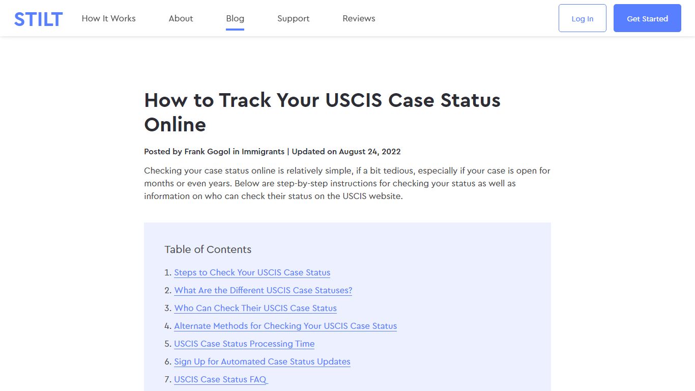 How to Track Your USCIS Case Status Online - Stilt Blog